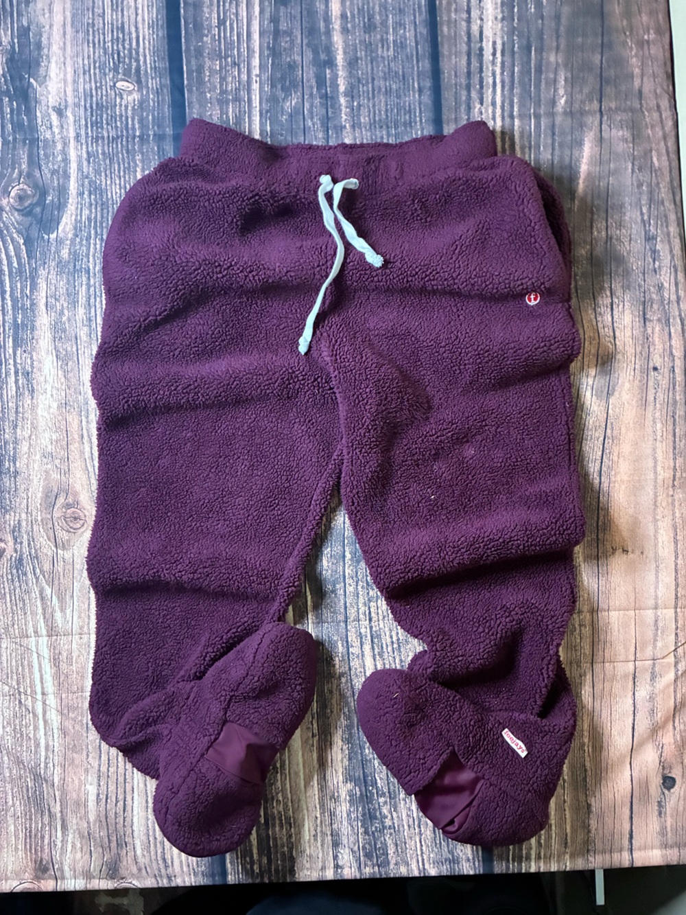 Feejays footed sweatpants - Deep Plum